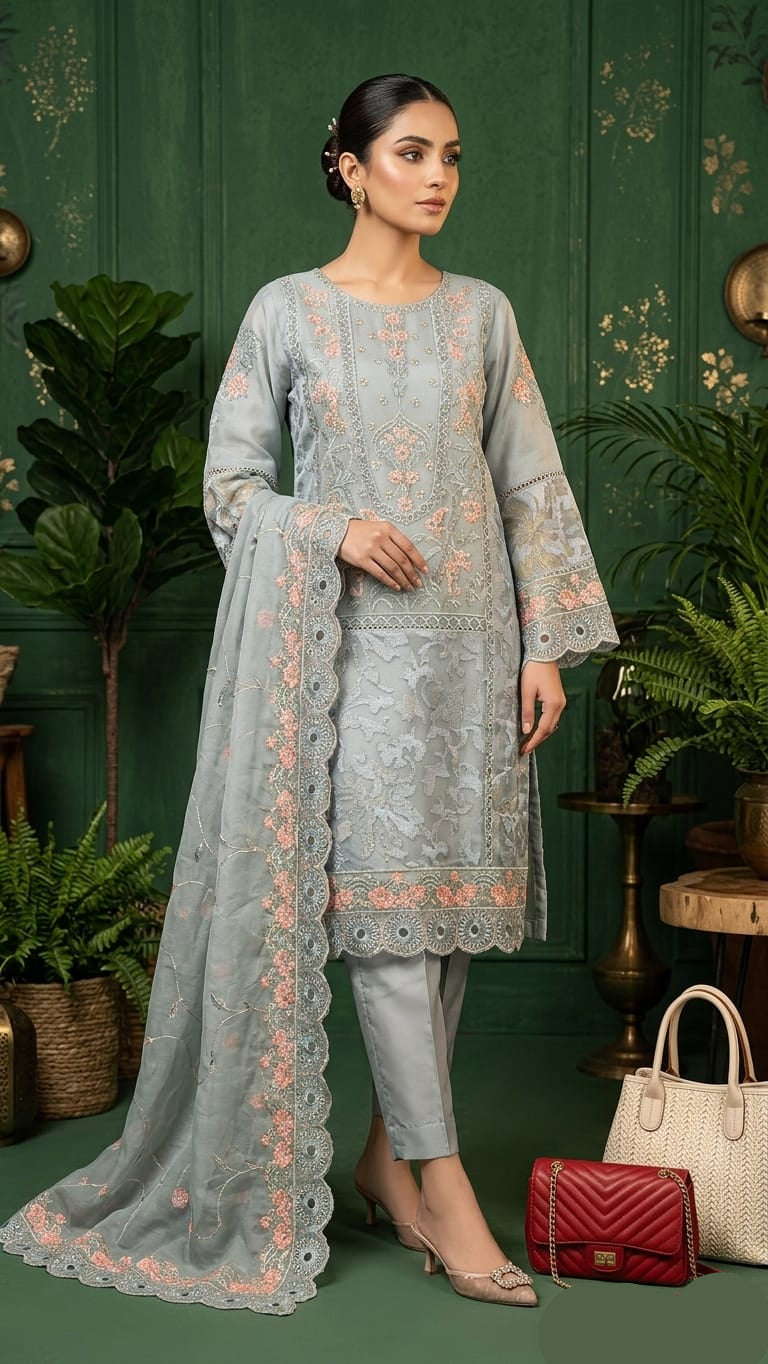 Patels | 3 pcs suit | organza