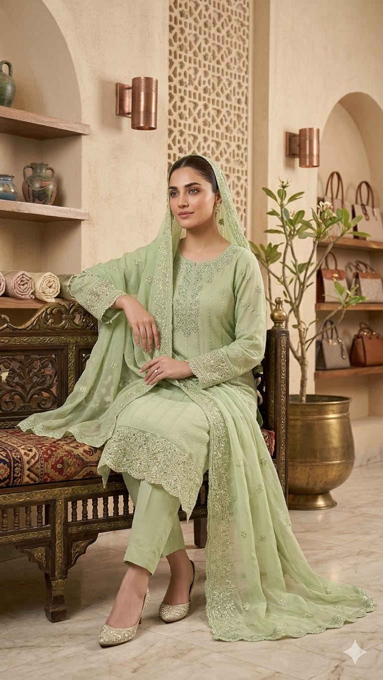 Bahar | 3 Pcs Suit | chiffon