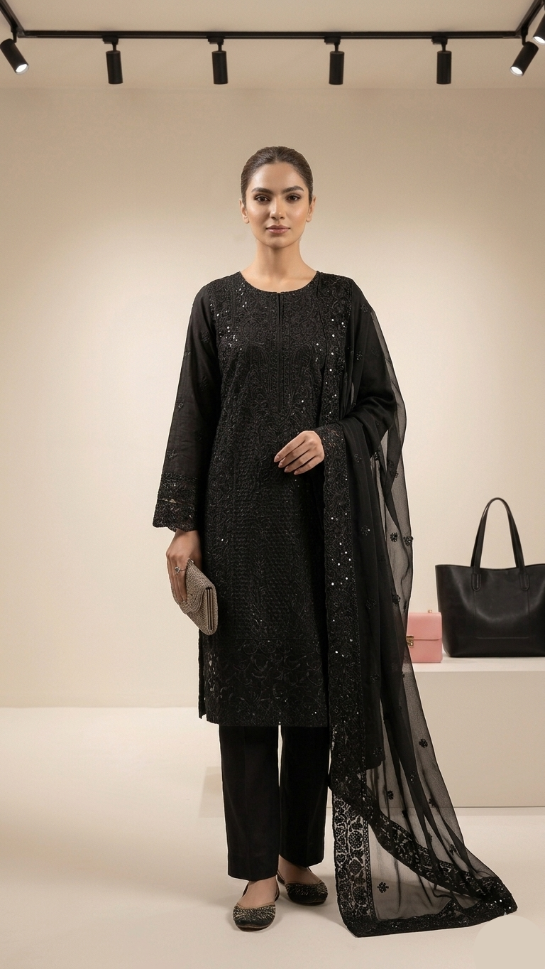 Orchid | 3 Pcs Suit | chiffon
